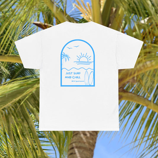 T-shirt Sparksweat unisexe "Just Surf and Chill"