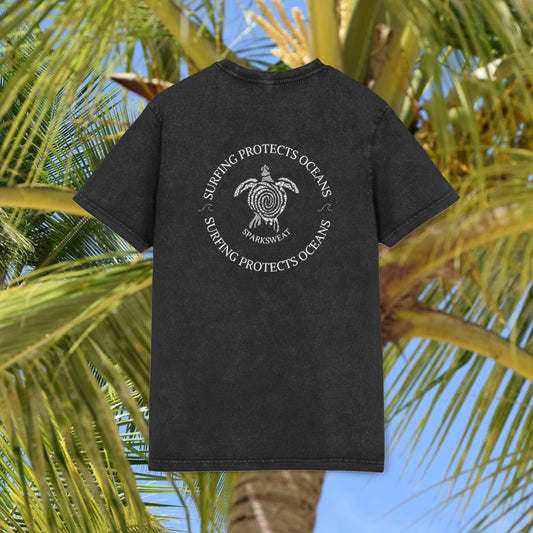 T-Shirt Sparksweat unisexe " Surfing Protects Oceans "