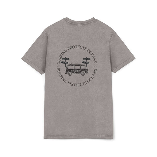 Eco-Friendly Acid Washed Tee - Surfing Protects Oceans